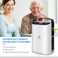 ⚡จัดส่งเร็ว⚡ เครื่องผลิตออกซิเจนเข้มข้น100-220V แบบพกพาออกซิเจนแบบพกพาการไหลของ VP-1Pulse วาล์ว5L ชี