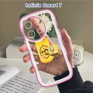(Wave Case) For Infinix Smart 7 6 Plus 6HD Smart 5 Smart 4 Casing Cartoon Coke Cover Shockproof Sili