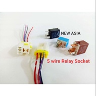 SK-3008 4 or 5 Pin Relay Holder Socket harness 5 wire Relay socket