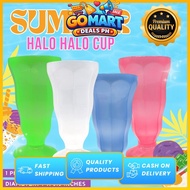 Plastic Halo Halo Tumbler Dessert Glass – IceCream Sundae Cup for Halo-Halo, Fruit Salad & Beverages