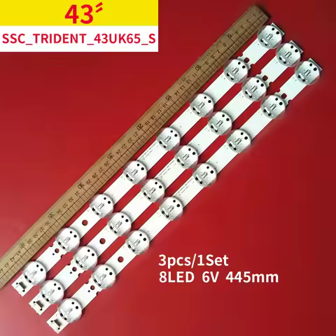 LED backlight strip 8LED For 43UK6500AUA 43UK6500PSA 43UK6520PSA 43UK6310PSE 43UK6510PSF 43UK6500PLA