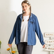 [Yida Leshi] Plus Size Women's Clothing Hug Bear Versatile Denim Coat