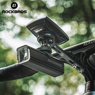 อะลูมินัมอัลลอยที่ยึดคอมพิวเตอร์จักรยาน ROCKBROS เหมาะสำหรับ Garmin Wahoo Bryton ไฟจักรยานที่จับกล้องติดตั้งอุปกรณ์จักรยาน