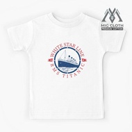Titanic Captain Vintage Cruise Sinking Ship Atlantic Ocean Voyage Kids T-Shirt - Unisex #453
