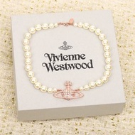 英國知名設計師品牌Vivienne Westwood粉色大土星珍珠項鍊 代購非預購