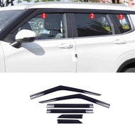 car accessories FIT For Mitsubishi Outlander 4 GM GN 2022 2023 2024 2025 black siery Window Visor Ve
