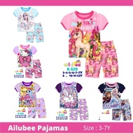 Ailubee GIRL  Casual Wear Kids 3 to 7 year old Ailubee Set Kids Pyjamas Short Sleeve Short Pant N539