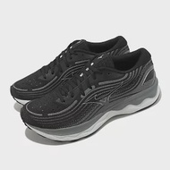 Mizuno 慢跑鞋 Wave Skyrise 4 男鞋 灰 黑 回彈 運動鞋 美津濃 J1GC2309-54