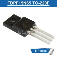5pcs FDPF 15N65 TO-220F FDPF15N65 TO220F N-channel 15A/650V MOSFET Transistor new original IC