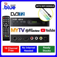 BLUEMART MYTV Decoder MYTV Dekoder Set penuh UHF TV Decoder Dekoder MYTV DVB T2 penerima HDTV isyara