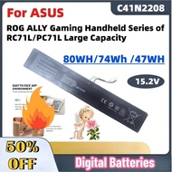Upgrade New 15.2V 80WH/74Wh /47WH C41N2208 Laptop Battery for ASUS ROG ALLY Gaming Handheld Series o