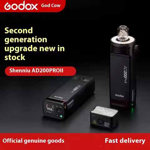 Godox AD200ProII AD200Pro II TTL 2.4G Wireless Camera Pocket Flash Compatible with Nikon Canon Sony 