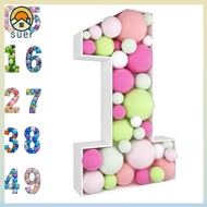 SUERHD  Balloon Frame, 91.5CM Three-dimensional Digital Balloon Number Box, Standee Balloon Combinat