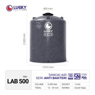 tangki / toren air antibakteri lucky 5000 liter (lab 500) - hijau granite