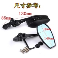 กระจกมองหลังมุมมองกว้างแบบพับได้ทรงกลมสำหรับรถจักรยานยนต์ RT1 RT2 ส่วนเสริมอุปกรณ์สำหรับรถจักรยานยนต