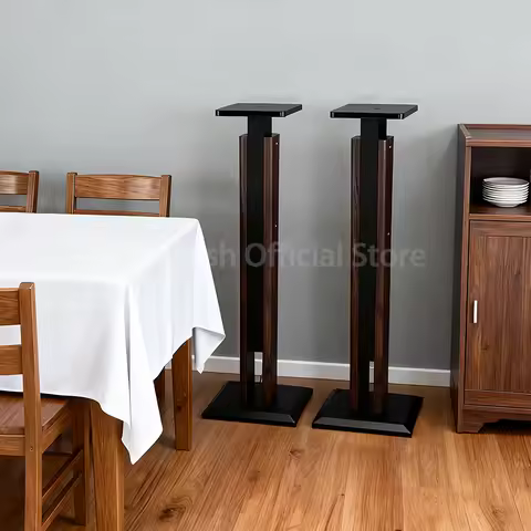 65-85cm Speaker Stand 30kg LBS Audio Rack 18mm Thick Sound Box Bracket E0 MDF Support For 4-10inch S