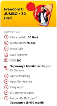 Paket Data Indosat Freedom Unlimited Apps