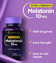 CARLYLE - 2合1特強高純度褪黑激素 10毫克 + 茶氨酸5.5毫克 270片 - 平行進口 - EXP: 2027.11