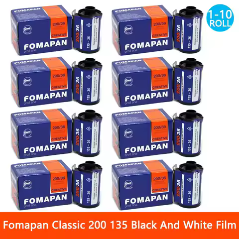 1-10 ROLL NEW Fomapan Classic 200 135 Black And White 36 Exposure Per Roll Film For Kodak M35/H35/F8
