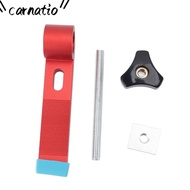 CARNATIOGV T Track Clamp, Aluminum Alloy T Slots T Track Clamps Kit, Accessories Adjustable Red T Tr
