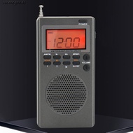 AM FM Portable Radio Digital Radio Built-in Speaker Great Reception Alarm Clock [homegoods.sg]