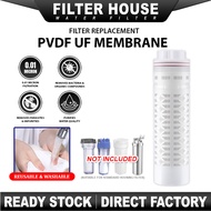 10″ PVDF UF Membrane Filter | Washable & Reusable | Fits Standard Housing