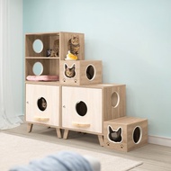 簡約雙盆階梯組合(洞洞穿越雙層櫃)