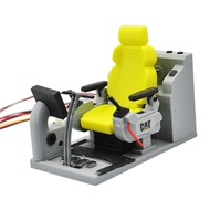 124x70mm Excavator Cab Interior Seat With OLED Display System For 1/12 RC Hydraulic Excavator Upgrad