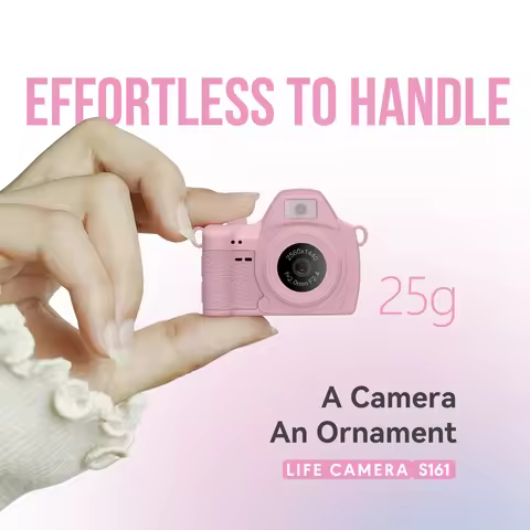 Mini Digital Camera S161 2K HD Pocket Video Camera 25g Ultra Tiny Portable Camera with LED Fill Ligh