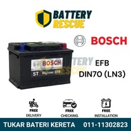 [Installation Available] DIN70 | DIN70L | LN3 | Bosch EFB Car Battery Bateri Kereta | Passat Golf MK