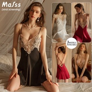 【HOT】 Mafss Sleepwear for woman Sexy Pajamas Lace Sexy Pajama Sets Dresses Sleep Wear sexy dress for women