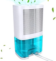 Dehumidifier 68oz(2000ml) Small Dehumidifier with Drain Hose for Up to 650 sq.ft Ultra Quiet Mini Po