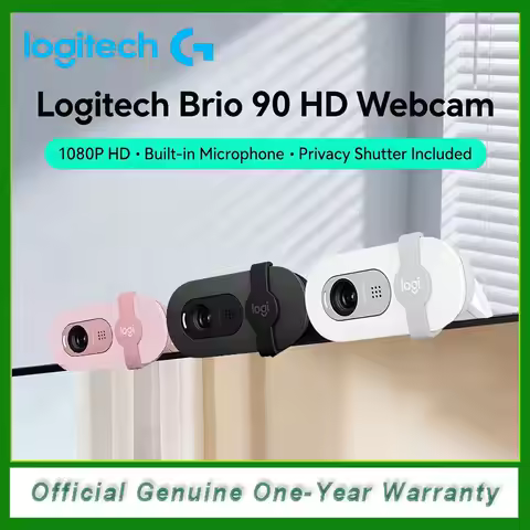 Logitech BRIO 90 FHD 1080P Webcam Built‑in Microphone USB Web Camera Privacy Shutter for Live Stream