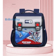 Balo chống gù form ngang da simili cao cấp chống nước cho bé học sinh đi học tiểu học BF18-107