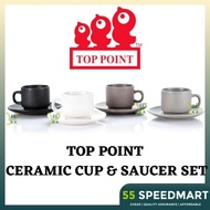 𝟱𝟱𝗦𝗣𝗘𝗘𝗗𝗠𝗔𝗥𝗧 Toppoint 6pcs Cup Set/ Cup & Saucer Set/ Cup Set/ 220ml/6pcs Cawan Set/