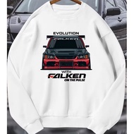 Round Neck Hoodie Long-Sleeved Sweater For Men And Women Designed By Mitsubishi EVO9 And cavalry rac