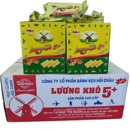 Thùng 60 cái Lương Khô 5+ Hải Châu Đặc Biệt (6 hộp x 10 cái x 70g)