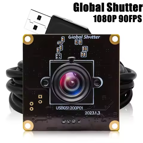E‌LP Global Shutter USB Camera Module 90fps 1080P 1200P 2.3MP Aptina AR0234 UVC Plug Play for Machin