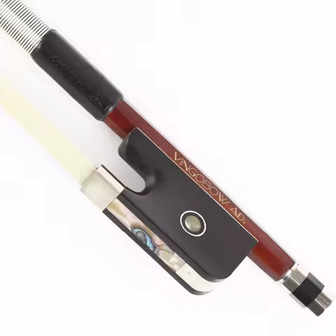 VingoBow 4/4 Well Made Brazilwood Viola Bow Pernambuco Performance Warm Tone Straight Nickel Silver 