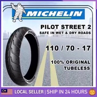 MICHELIN 110/70-17 PILOT STREET 2 Y15 Y15ZR RS150 LC135 VFS3i TYRE TAYAR TIRES TIRE TAYA PS2 110 70 