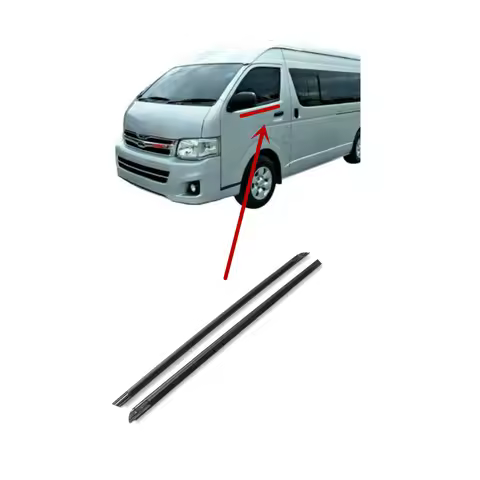 2 Piece Window Glass Rubber for TOYOTA HIACE Weather Strip for HIACE Glass Protect Rubber Outside 68