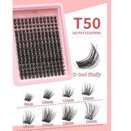 192pcs D Curl 3D Effect DIY Handmade False Eyelashes, Thick Curl, Soft & Thick 40W Customized Eyelas