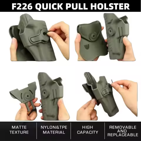 F226 Quick Draw Holster | Duty Ready P226 Adjustable Cant & Drop Offset | For Wilderness Hunting Hol
