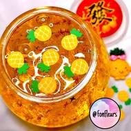 Fonfleurs Slimes 🇸🇬 CNY 旺来 Pineapple Huat Ong Lai 恭喜发财Clear Chinese New Year Glitter Children Kids Toys Gift Set Present