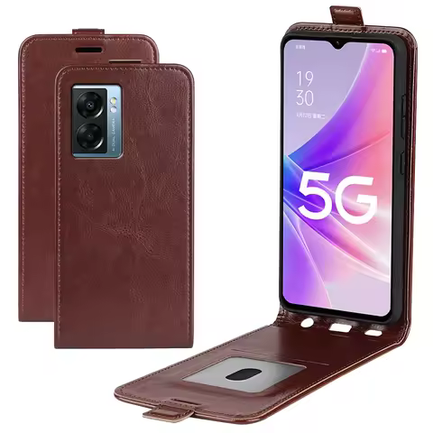For OPPO A57 K9 Pro A16 A52 A72 Luxury Case Leather Flip Vertical Book Soft Cover For OPPO A16 A15 A