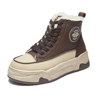 DENDEN Sepatu Wanita Sneaker Tinggi Boots Fashion Korea Import