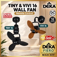 DEKA FIERO TINY VIVI 16" 3 BLADE DC MOTOR 12 SPEEDS REMOTE CONTROL CEILING/WALL MOUNT FAN