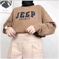JEEP SPIRIT SWEATER OBLONG CREWNECK Wanita