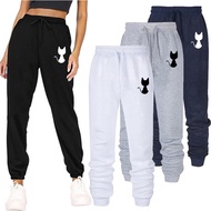 COD Women's Loose Pants Cat Print Cute Fashion Pants Spring Autumn Winter Women's Sports Pants S-4Xl