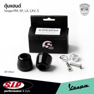 SIP Handlebar End Black Vespa Sprint Primavera S LX CNC Aluminum Work Scooter Brand